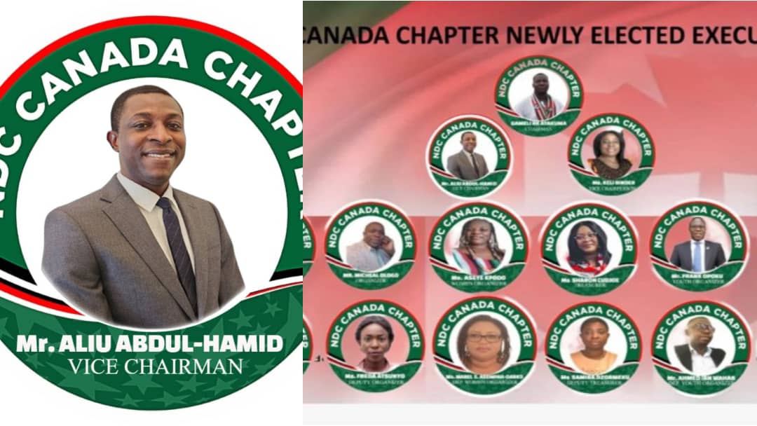 NDC-Canada swears in new executives, with Aliu Abdul-Hamid as vice chairman